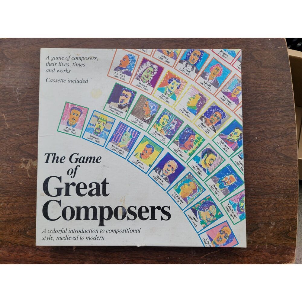 Vintage The Game of Great Composers Board Game - Aristoplay Educational